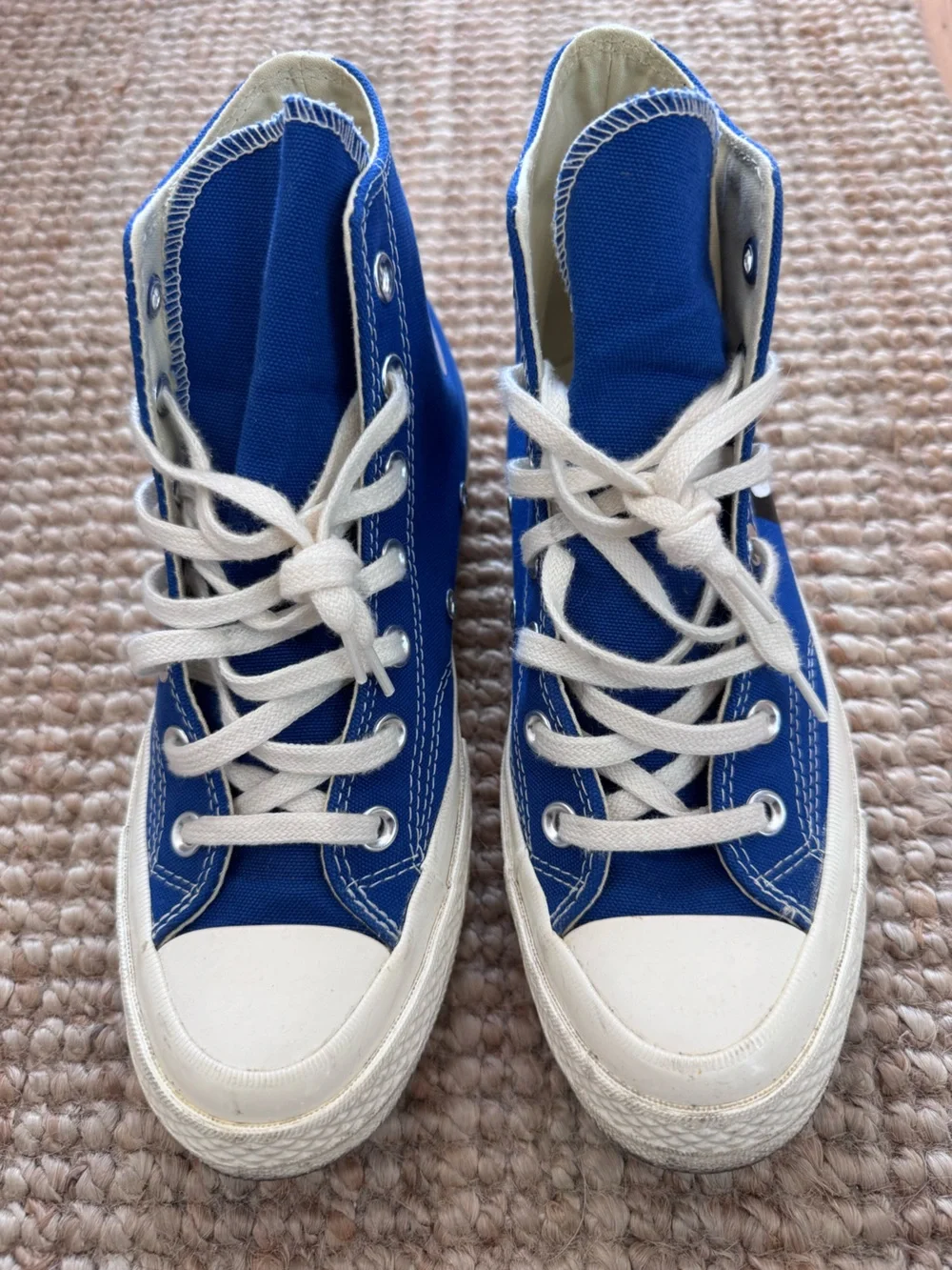 CDG Play Converse All Star ‘70 Hi in Blue Quartz/Egret/Black with box M5.5 W 7.5